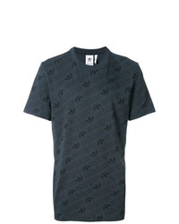 T-shirt à col rond imprimé gris foncé adidas