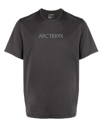 T-shirt à col rond imprimé gris foncé Arc'teryx