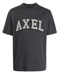 T-shirt à col rond imprimé gris foncé Axel Arigato