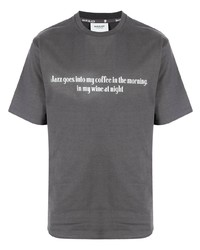 T-shirt à col rond imprimé gris foncé BAPE BLACK *A BATHING APE®
