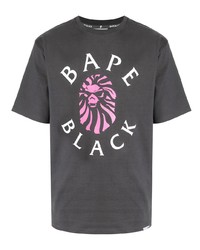 T-shirt à col rond imprimé gris foncé BAPE BLACK *A BATHING APE®