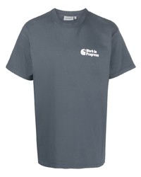 T-shirt à col rond imprimé gris foncé Carhartt WIP