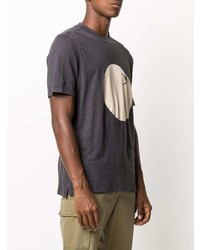 T-shirt à col rond imprimé gris foncé PS Paul Smith