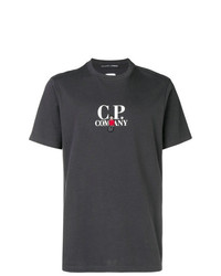 T-shirt à col rond imprimé gris foncé CP Company