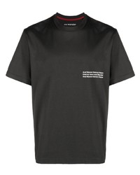 T-shirt à col rond imprimé gris foncé District Vision