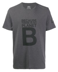 T-shirt à col rond imprimé gris foncé ECOALF