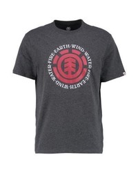 T-shirt à col rond imprimé gris foncé Element