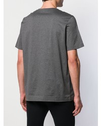 T-shirt à col rond imprimé gris foncé Salvatore Ferragamo