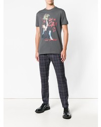 T-shirt à col rond imprimé gris foncé Vivienne Westwood