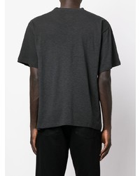 T-shirt à col rond imprimé gris foncé DSQUARED2