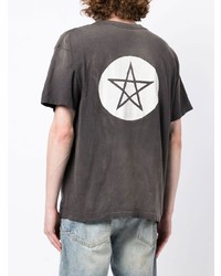 T-shirt à col rond imprimé gris foncé SAINT MXXXXXX