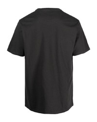 T-shirt à col rond imprimé gris foncé Barbour
