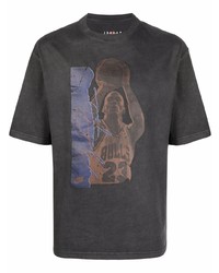 T-shirt à col rond imprimé gris foncé Jordan
