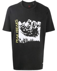 T-shirt à col rond imprimé gris foncé Levi's