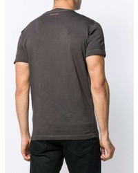 T-shirt à col rond imprimé gris foncé DSQUARED2