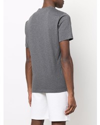 T-shirt à col rond imprimé gris foncé Brunello Cucinelli