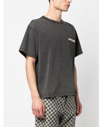 T-shirt à col rond imprimé gris foncé Misbhv