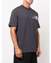 T-shirt à col rond imprimé gris foncé Axel Arigato