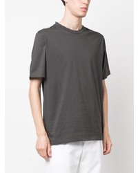 T-shirt à col rond imprimé gris foncé Sease