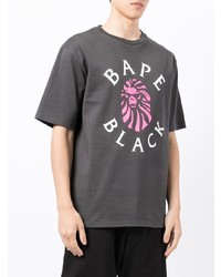 T-shirt à col rond imprimé gris foncé BAPE BLACK *A BATHING APE®