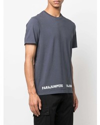 T-shirt à col rond imprimé gris foncé Parajumpers