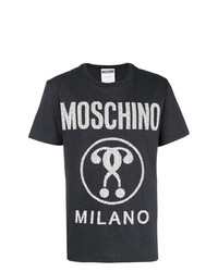 T-shirt à col rond imprimé gris foncé Love Moschino
