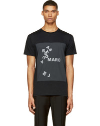 T-shirt à col rond imprimé gris foncé Marc by Marc Jacobs