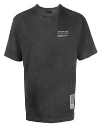 T-shirt à col rond imprimé gris foncé Mauna Kea