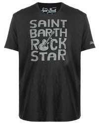 T-shirt à col rond imprimé gris foncé MC2 Saint Barth