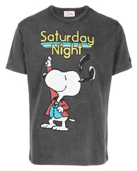 T-shirt à col rond imprimé gris foncé MC2 Saint Barth