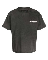 T-shirt à col rond imprimé gris foncé Misbhv