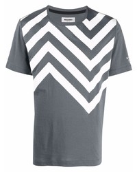 T-shirt à col rond imprimé gris foncé Missoni