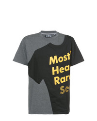 T-shirt à col rond imprimé gris foncé Mostly Heard Rarely Seen