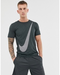 T-shirt à col rond imprimé gris foncé Nike Training