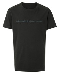T-shirt à col rond imprimé gris foncé OSKLEN