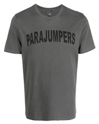 T-shirt à col rond imprimé gris foncé Parajumpers