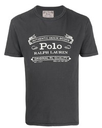 T-shirt à col rond imprimé gris foncé Polo Ralph Lauren