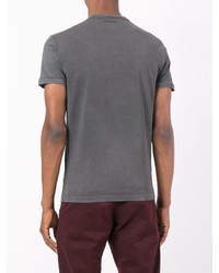 T-shirt à col rond imprimé gris foncé DSQUARED2