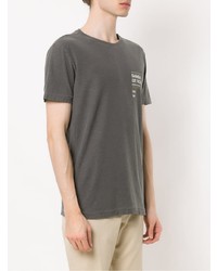 T-shirt à col rond imprimé gris foncé OSKLEN