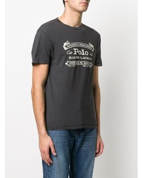 T-shirt à col rond imprimé gris foncé Polo Ralph Lauren