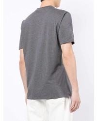 T-shirt à col rond imprimé gris foncé Brunello Cucinelli