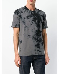 T-shirt à col rond imprimé gris foncé Helmut Lang