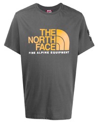 T-shirt à col rond imprimé gris foncé The North Face