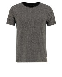 T-shirt à col rond imprimé gris foncé Tom Tailor
