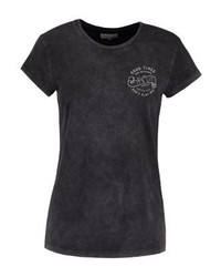 T-shirt à col rond imprimé gris foncé TWINTIP