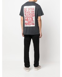 T-shirt à col rond imprimé gris foncé Zadig & Voltaire