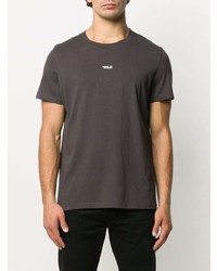 T-shirt à col rond imprimé gris foncé Zadig & Voltaire