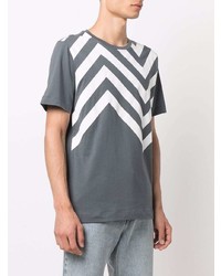 T-shirt à col rond imprimé gris foncé Missoni