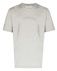 T-shirt à col rond imprimé gris 1017 Alyx 9Sm