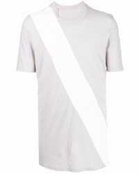 T-shirt à col rond imprimé gris 11 By Boris Bidjan Saberi